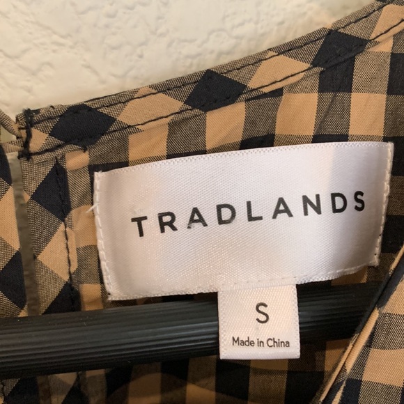 Tradlands Chalet Tiered Dress, Coffee Gingham - Picture 10 of 11